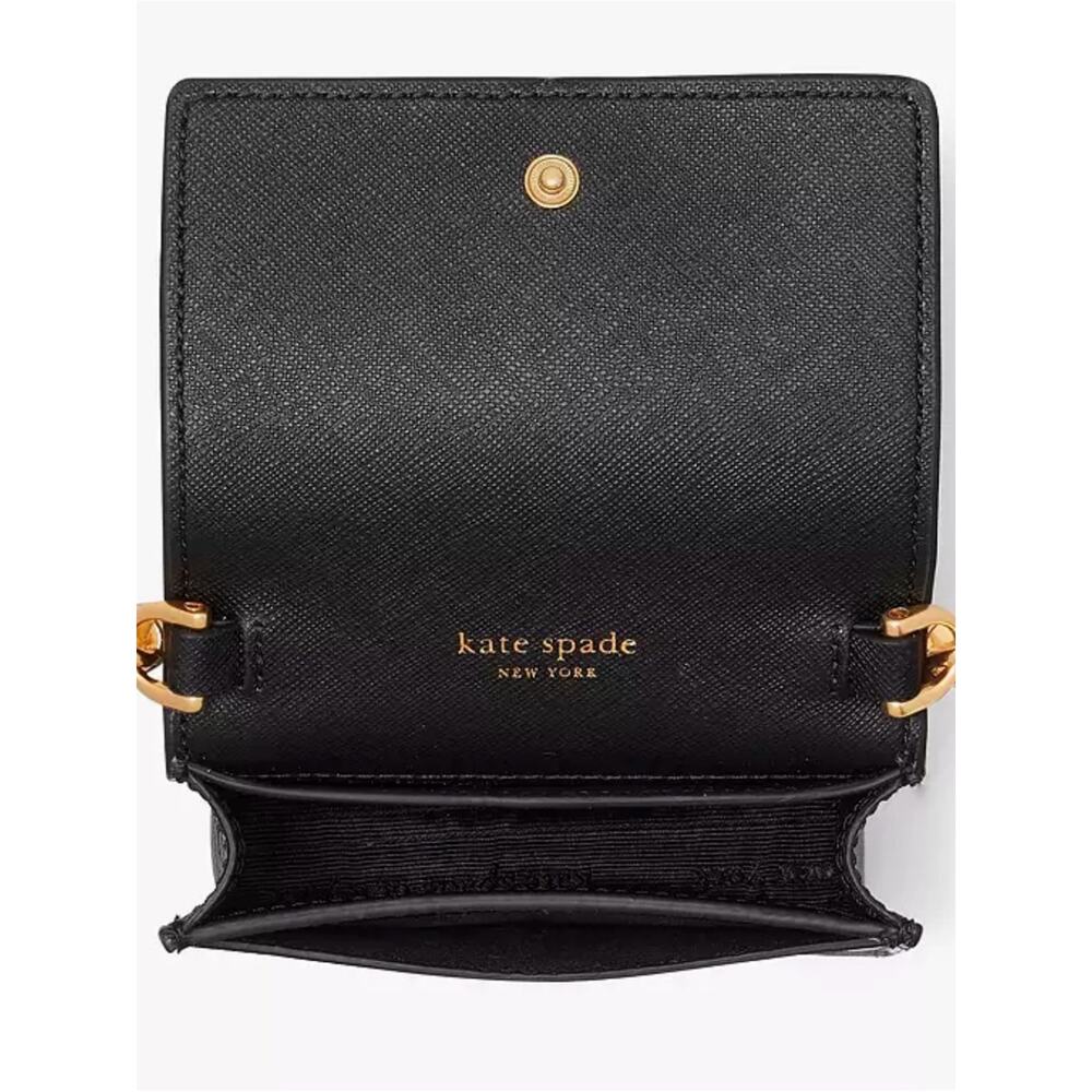 kate spade Black Pearl-Handle Mini Crossbody with Gold Chain - Picture 6 of 7
